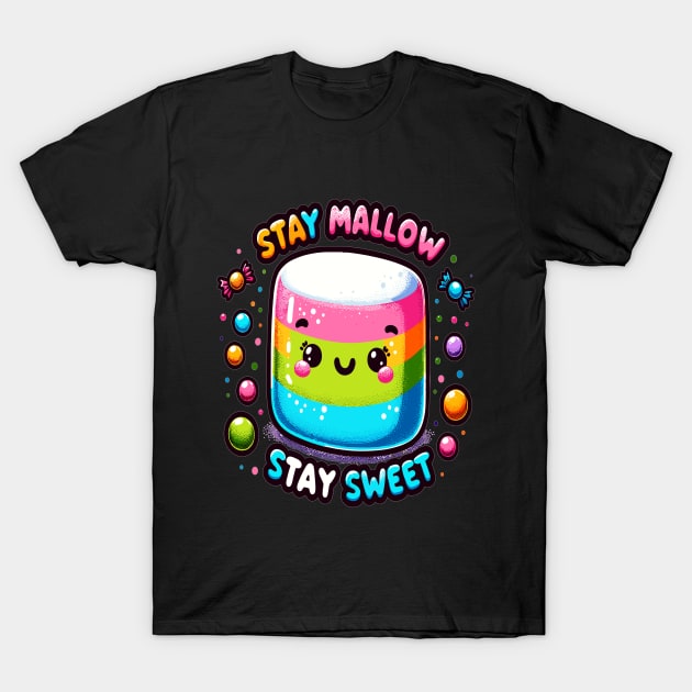 Marshmallow, Stay Mallow Stay Sweet T-Shirt by maknatess